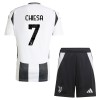 Officiële Voetbalshirt + Korte Broek Juventus Chiesa 7 Thuis 2024-25 - Kids